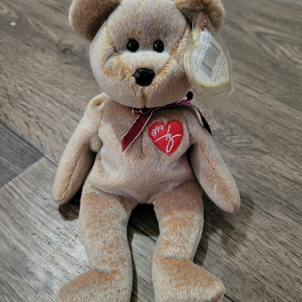 Signature bear from 1999 beanie baby